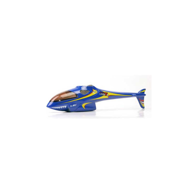 Pièce pour hélicoptère électrique FUSELAGE LAMA V4 BLEU
