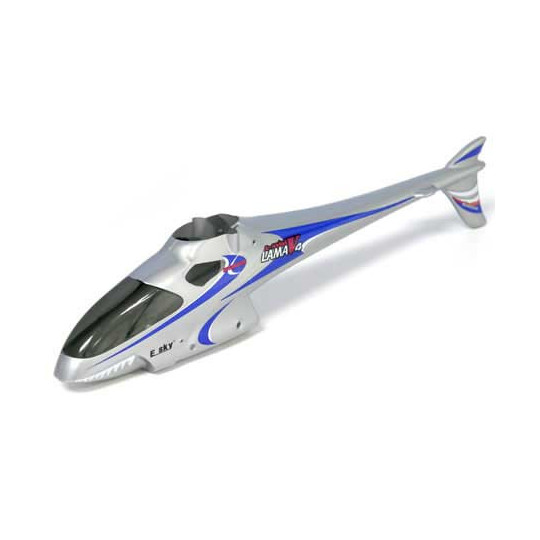 Pièce pour hélicoptère électrique FUSELAGE LAMA V4 SILVER