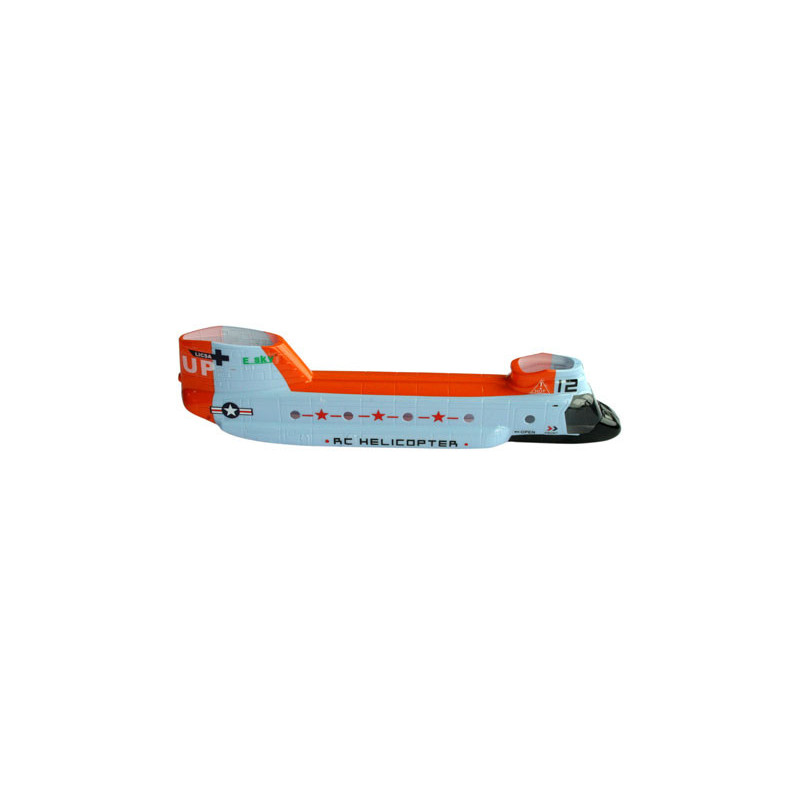 Pièce pour hélicoptère électrique FUSELAGE SAUVETAGE(bleu/orang)