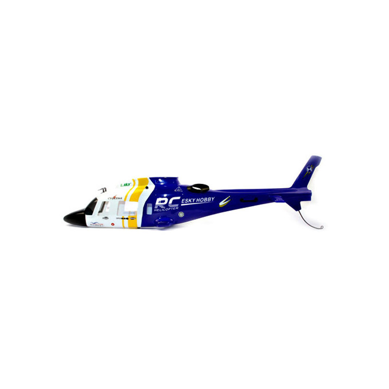 Pièce pour hélicoptère électrique Fuselage Tiny 700 CX bleu