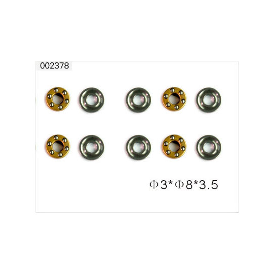 Pièce pour hélicoptère électrique HB ROULEMENTS  3 X 8 X 3.5