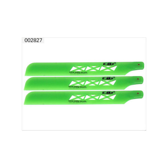 Pièce pour hélicoptère électrique HBCT PALES PRINCIPALES VERTES