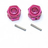 Pièce pour voiture thermique tous chemin 1/8 Hexagones + Ecrous Roues 1/8