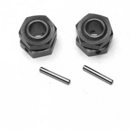Pièce pour voiture thermique tous chemin 1/8 Hexagones + Ecrous Roues V2 Pièce pour voiture thermique tous chemin 1/8 Hexagones + Ecrous Roues V2