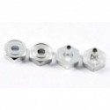 Pièce pour voiture electrique tous chemin 1/10 Hexagones de Roues Alu Pièce pour voiture electrique tous chemin 1/10 Hexagones de Roues Alu