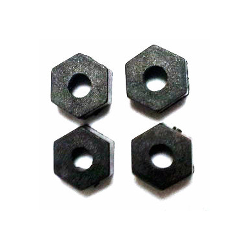 Pièce pour voiture electrique de piste 1/10 Hexagones de roues Piste
