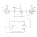 Moteur électrique radiocommandé Moteur DM2830 Kv660 Moteur électrique radiocommandé Moteur DM2830 Kv660