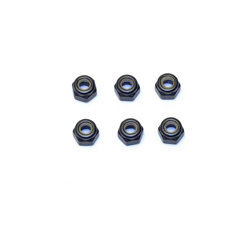 Pièce pour voiture thermique tous chemin 1/8 Jeu d'écrous M2,5  6 pcs