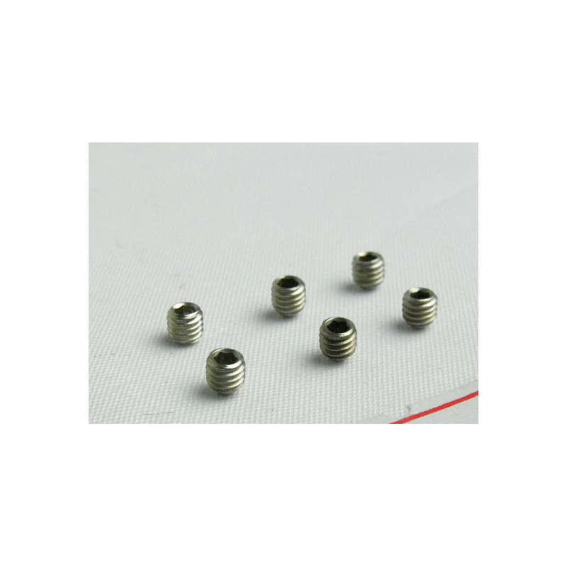 Pièce pour voiture electrique tous chemin 1/10 Jeu de vis M3*3  6pcs