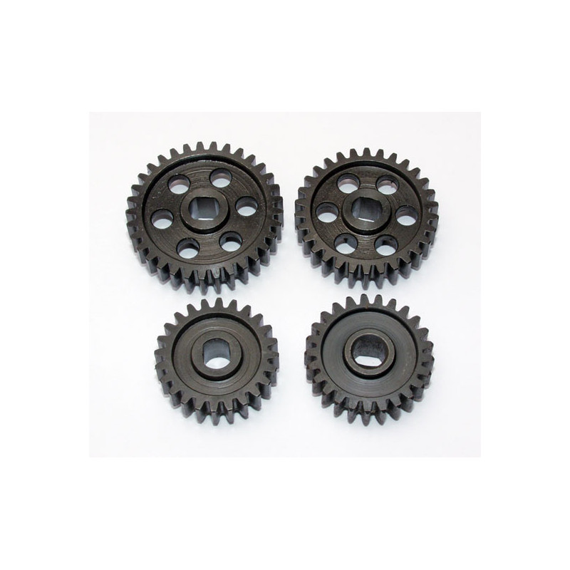 Pièce pour voiture thermique tous chemin 1/5 JEU PIGNONS ACIER MONSTER