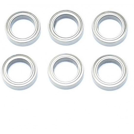 Pièce pour voiture electrique tous chemin 1/10 Jeu Roulements 10x15x4 (6pcs) Pièce pour voiture electrique tous chemin 1/10 Jeu Roulements 10x15x4 (6pcs)