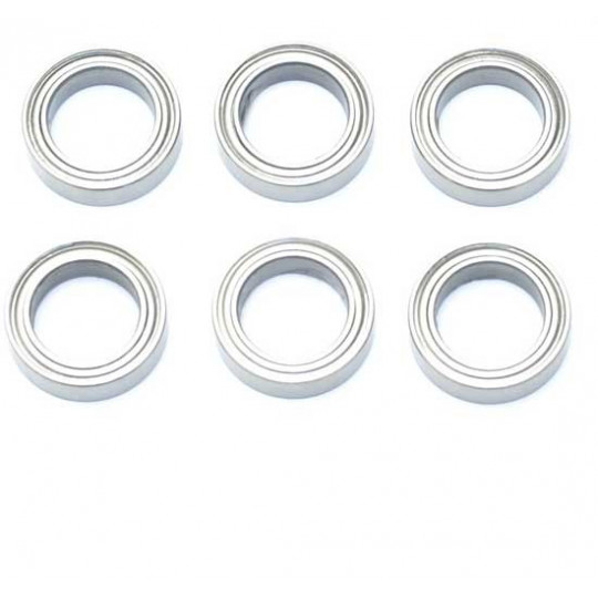 Pièce pour voiture electrique tous chemin 1/10 Jeu Roulements 10x15x4 (6pcs) Pièce pour voiture electrique tous chemin 1/10 Jeu Roulements 10x15x4 (6pcs)