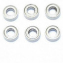 Pièce pour voiture electrique tous chemin 1/10 Jeu Roulements 5x10x4 (6pcs) Pièce pour voiture electrique tous chemin 1/10 Jeu Roulements 5x10x4 (6pcs)