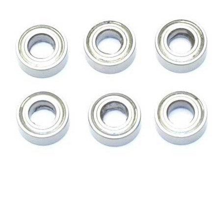 Pièce pour voiture electrique tous chemin 1/10 Jeu Roulements 5x10x4 (6pcs) Pièce pour voiture electrique tous chemin 1/10 Jeu Roulements 5x10x4 (6pcs)