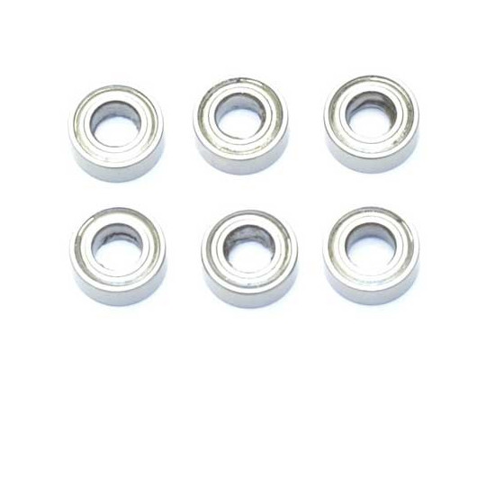 Pièce pour voiture electrique tous chemin 1/10 Jeu Roulements 5x10x4 (6pcs) Pièce pour voiture electrique tous chemin 1/10 Jeu Roulements 5x10x4 (6pcs)