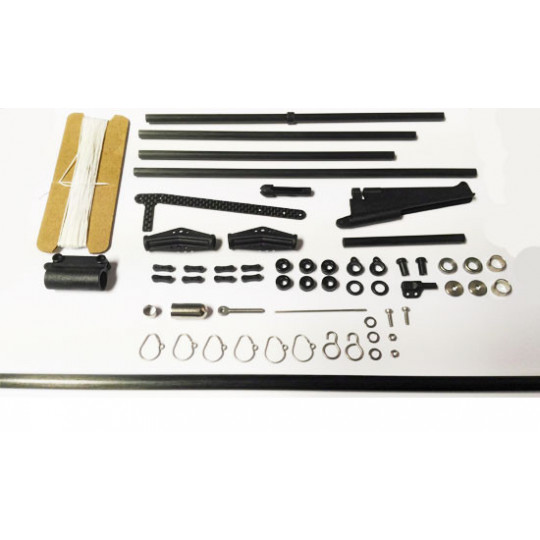 Pièce pour voilier radiocommandé Mât, bômes 2019 pour voiles B Pièce pour voilier radiocommandé Mât, bômes 2019 pour voiles B