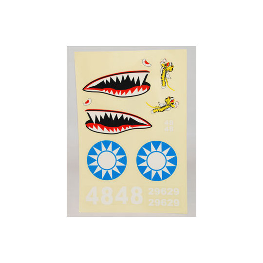 Pièce pour avions P-40 PLANCHE DE DECALS