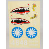 Pièce pour avions P-40 PLANCHE DE DECALS