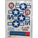 Pièce pour avions P-47 PLANCHE DE DECALS