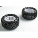 Pièce pour voiture electrique tous chemin 1/10 Paire de roues complète Pièce pour voiture electrique tous chemin 1/10 Paire de roues complète