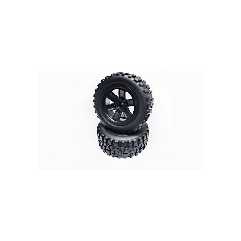 Pièce pour Buggy electrique 1/18 Paire de roues Mini Crawler