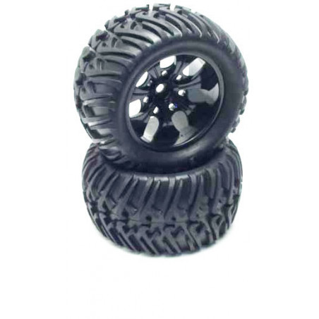 Pièce pour voiture electrique tous chemin 1/10 Paire de Roues Monster Winner Pièce pour voiture electrique tous chemin 1/10 Paire de Roues Monster Winner