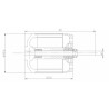 Moteur électrique radiocommandé Moteur DM3630 Kv650