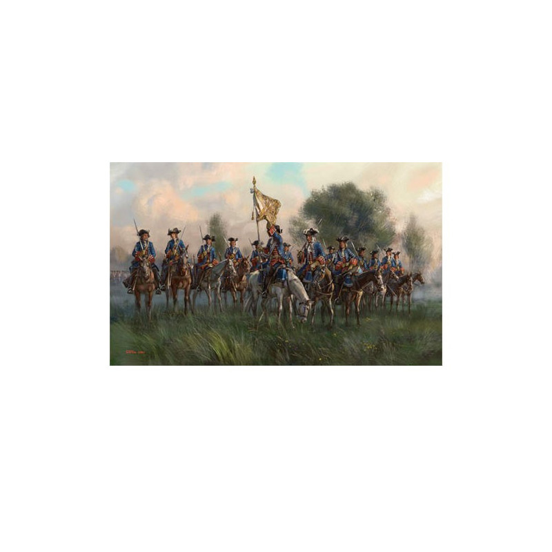Figurine French Late War Dragoons in Reserve 1/72