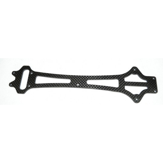 Pièce pour voiture electrique de piste 1/10 Platine Supérieure Carbone