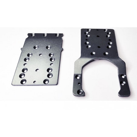 Pièce pour voiture electrique tous chemin 1/10 Platines protection en métal Pièce pour voiture electrique tous chemin 1/10 Platines protection en métal