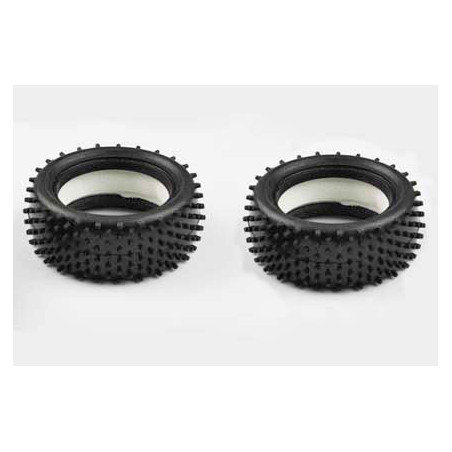 Pièce pour voiture electrique tous chemin 1/10 Pneus avant Picots et Mousse Pièce pour voiture electrique tous chemin 1/10 Pneus avant Picots et Mousse
