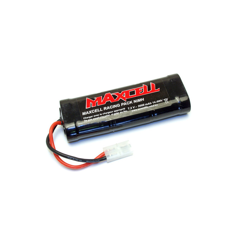 Pièce pour voiture electrique tous chemin 1/10 Racing Pack 2000 mAh 7,2 Volts
