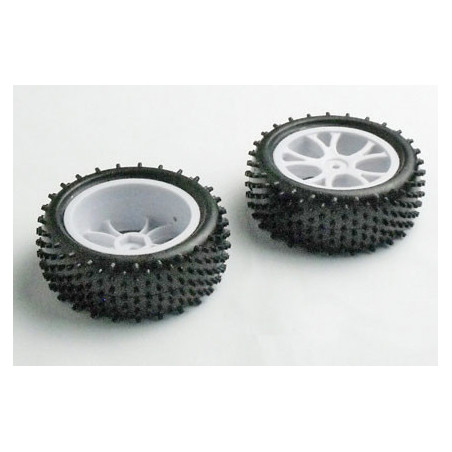 Pièce pour voiture electrique tous chemin 1/10 Roues avant Picots Buggy 2pcs Pièce pour voiture electrique tous chemin 1/10 Roues avant Picots Buggy 2pcs