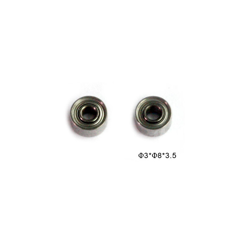 Pièce pour hélicoptère électrique ROULEMENTS (2 pcs) 3X8X3,5