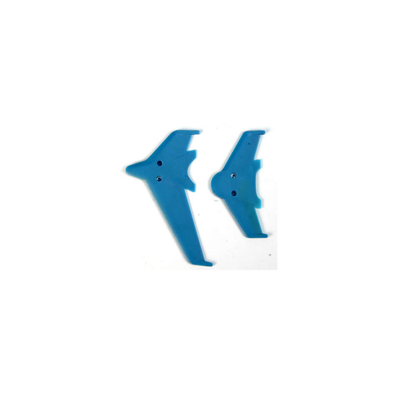 Pièce pour hélicoptère électrique STABILISATEUR ET DERIVE BLEUS