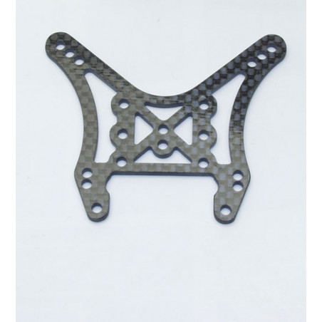 Pièce pour voiture electrique tous chemin 1/10 Support Amort Arr Rally Carbon Pièce pour voiture electrique tous chemin 1/10 Support Amort Arr Rally Carbon