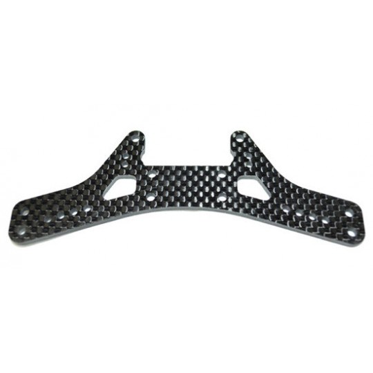 Pièce pour voiture electrique de piste 1/10 Support Amort. arrière carbone
