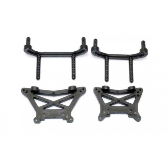 Pièce pour voiture electrique tous chemin 1/10 Supports carro. / amortisseurs Pièce pour voiture electrique tous chemin 1/10 Supports carro. / amortisseurs