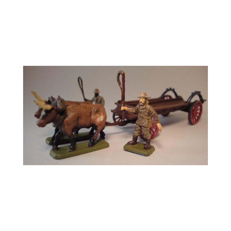 Figurine Colonial Ox Wagon 1/72