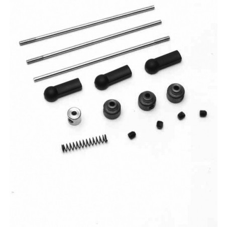 Pièce pour voiture thermique tous chemin 1/8 Tringlerie gaz Gunner V2 Pièce pour voiture thermique tous chemin 1/8 Tringlerie gaz Gunner V2