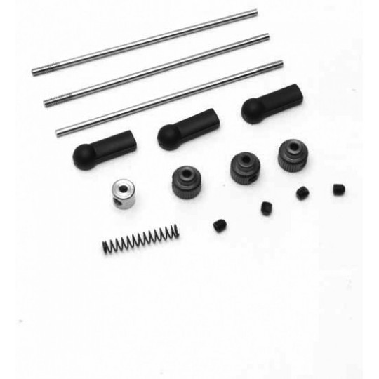 Pièce pour voiture thermique tous chemin 1/8 Tringlerie gaz Gunner V2