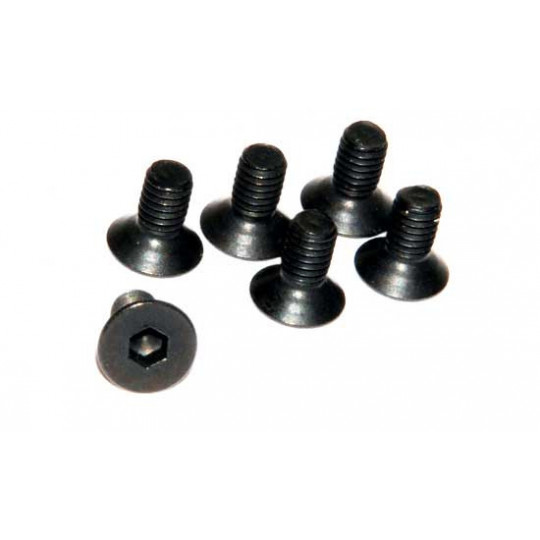 Pièce pour voiture electrique tous chemin 1/10 Vis BTR fraisée M3x6 (6 pcs) Pièce pour voiture electrique tous chemin 1/10 Vis BTR fraisée M3x6 (6 pcs)