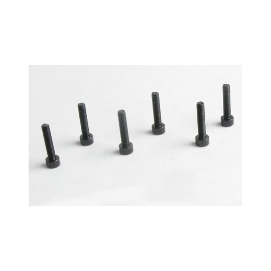 Pièce pour voiture electrique tous chemin 1/10 Vis BTR M3*14  6pcs