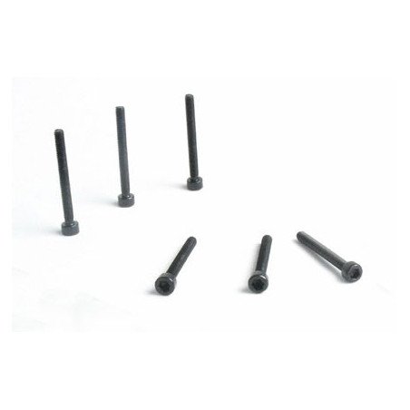 Pièce pour voiture electrique tous chemin 1/10 Vis BTR M3*28 6pcs Pièce pour voiture electrique tous chemin 1/10 Vis BTR M3*28 6pcs