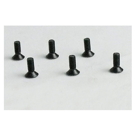 Pièce pour voiture electrique tous chemin 1/10 Vis plate M3*8 6 pcs Pièce pour voiture electrique tous chemin 1/10 Vis plate M3*8 6 pcs