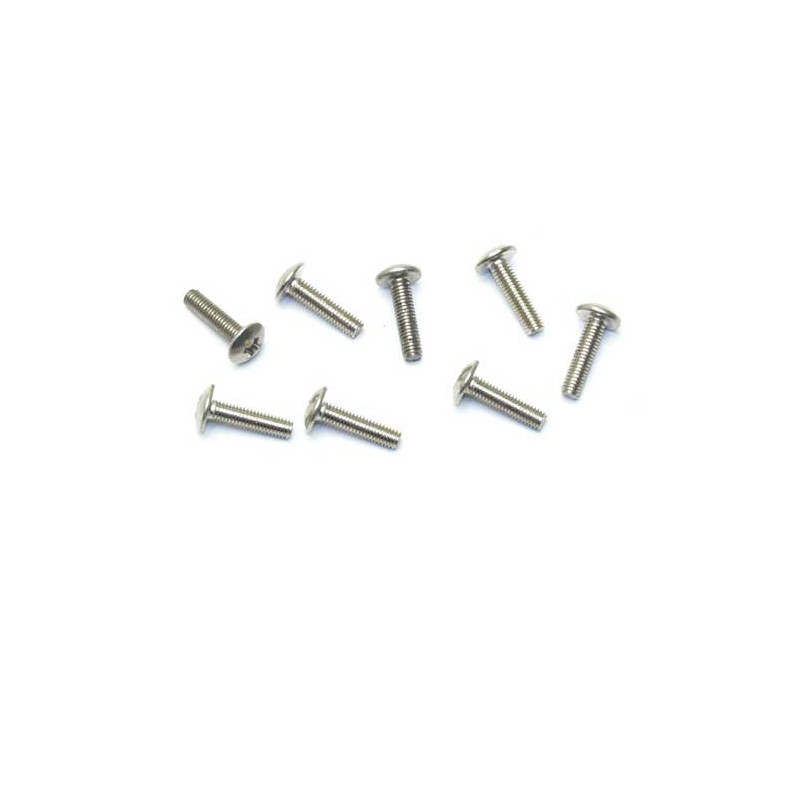 Pièce pour voiture electrique tous chemin 1/10 Vis Tête Bombée M3x12 (8pcs)