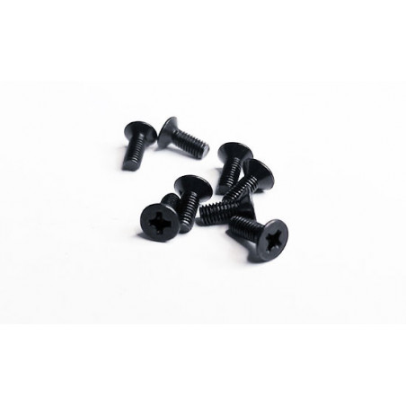 Pièce pour voiture electrique tous chemin 1/10 Vis tête fraisée M3x8 Pièce pour voiture electrique tous chemin 1/10 Vis tête fraisée M3x8