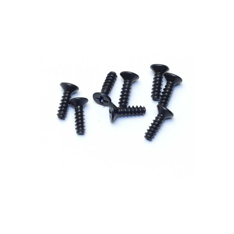 Pièce pour voiture electrique tous chemin 1/10 Vis Tête Plate 3x10 (8 pcs)