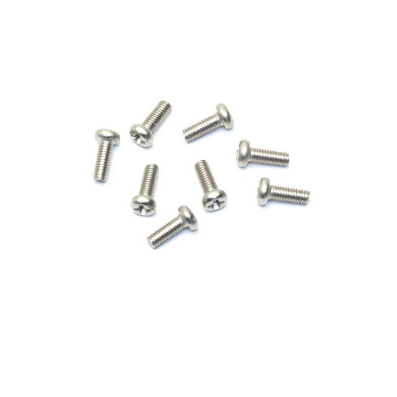 Pièce pour voiture electrique tous chemin 1/10 Vis Tête Plate M3X8 8pcs