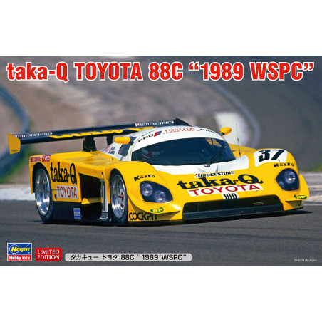 Maquette de voiture en plastique Taka-Q Toyota 88C « 1989 WSPC » 1:24 Maquette de voiture en plastique Taka-Q Toyota 88C « 1989 WSPC » 1:24